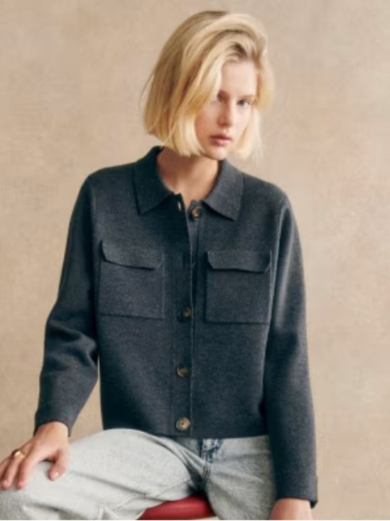 Sezane Sweaters - Sezane Betty cardigan Anthracite M